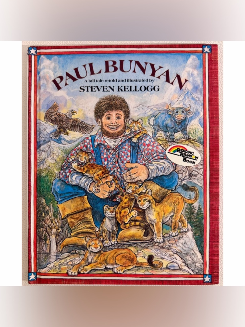 Vintage Paul Bunyan Steven Kellogg Reading Rainbow Hardcover Weekly Reader